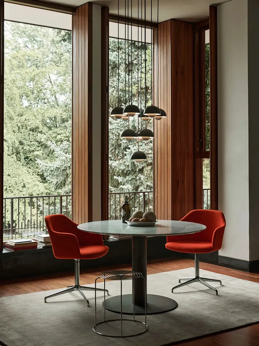 &Tradition Flowerpot Chandelier VP10, 10 pendants reversed fra> Spots|Lysekroner