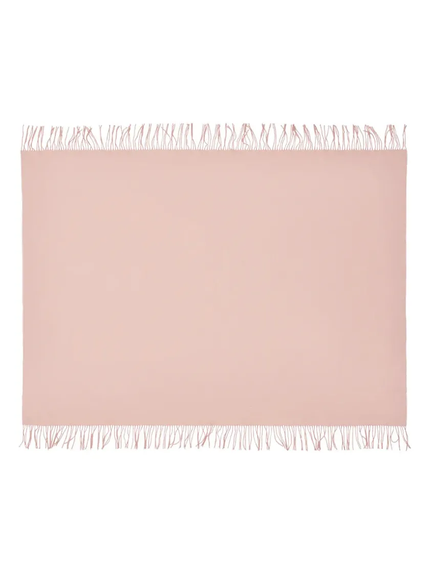 Silkeborg Uldspinderi Franja Plaid, pink/yellow fra> Puder Og Plaider