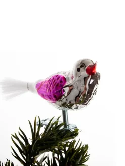 Brink Nordic Fugl m. Klemme 10 cm, sølvfarvet/guld fra><noscript><img width=