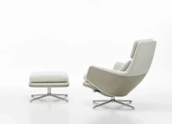 Vitra Grand Relax Lænestol inkl. Fodskammel, grey/beige fra><noscript><img width=