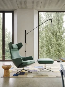 Vitra Grand Repos Lænestol, cream/dark brown fra> Lænestole