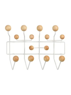 Vitra Hang It All, White/Pine fra> Knagerækker|Entrémøbler