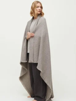 Aiayu Haya Wool Throw, pure soil fra> Puder Og Plaider