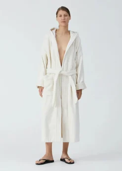 Aiayu Hooded Terry badekåbe, Pure Ecru fra> Gaver Til Hende|Tøj