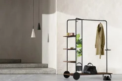 Stellar Works Host Wardrobe, black oak fra> Entrémøbler|Tøjstativer