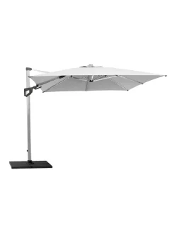 Cane-line Hyde Luxe Parasol 3x3 m. med tilt inkl. fod fra> Parasoller