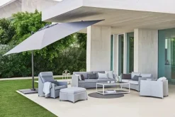 Cane-line Hyde Luxe Parasol 3x3 m. med tilt inkl. fod fra><noscript><img width=