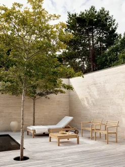Carl Hansen & Søn Hynde til AH604F Outdoor Lounger Fodskammel fra> Havehynder|Fodskamler