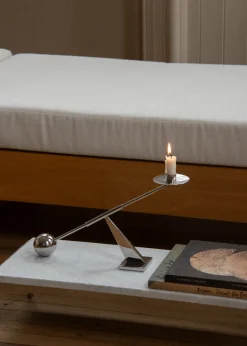 Audo Copenhagen Interconnect Candle Holder - small, bronzed brass fra><noscript><img width=