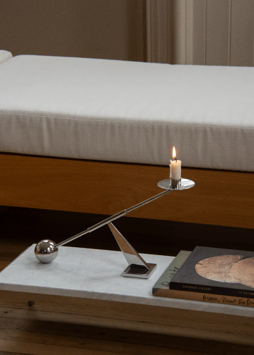 Audo Copenhagen Interconnect Candle Holder - small, stainless steel fra> Gaver Til Ham|Gaver Til Hende