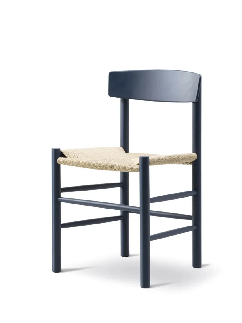 Fredericia Furniture J39 Folkestolen, heritage red af Børge Mogensen> Spisebordsstole