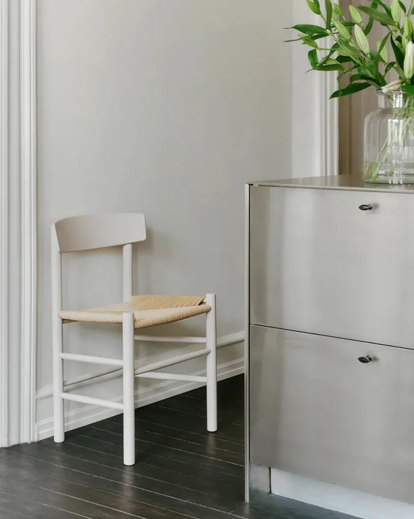 Fredericia Furniture J39 Folkestolen, heritage red af Børge Mogensen> Spisebordsstole