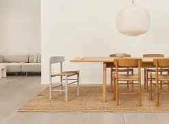 Fredericia Furniture J39 Folkestolen, indigo blue af Børge Mogensen><noscript><img width=