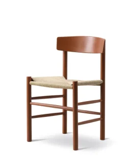 Fredericia Furniture J39 Folkestolen, Khaki grøn af Børge Mogensen><noscript><img width=