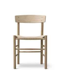 Fredericia Furniture J39 Folkestolen, lys olieret eg af Børge Mogensen> Spisebordsstole