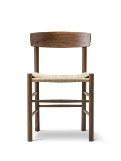 Fredericia Furniture J39 Folkestolen, olieret valnød af Børge Mogensen> Spisebordsstole