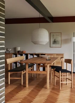 Fredericia Furniture J39 Folkestolen Sædepolstret, Cognac Læder af Børge Mogensen><noscript><img width=
