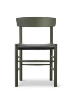 Fredericia Furniture J39 Folkestolen Sædepolstret, Natur Canvas af Børge Mogensen><noscript><img width=
