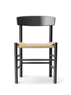 Fredericia Furniture J39 Folkestolen, sortlakeret bøg af Børge Mogensen> Gaver Til Ham|Spisebordsstole