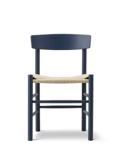 Fredericia Furniture J39 Folkestolen, sortlakeret bøg af Børge Mogensen><noscript><img width=