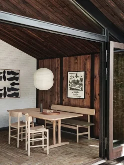 Fredericia Furniture J39 Folkestolen, sortlakeret eg af Børge Mogensen><noscript><img width=