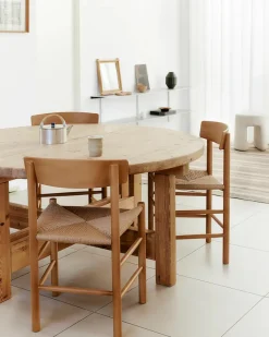 Fredericia Furniture J39 Folkestolen, Vintage lakeret af Børge Mogensen> Spisebordsstole