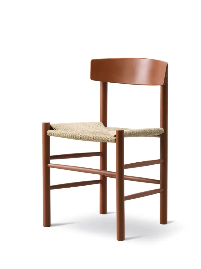 Fredericia Furniture J39 Folkestolen, Vintage lakeret af Børge Mogensen> Spisebordsstole