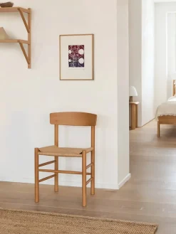 Fredericia Furniture J39 Folkestolen, Vintage lakeret af Børge Mogensen><noscript><img width=