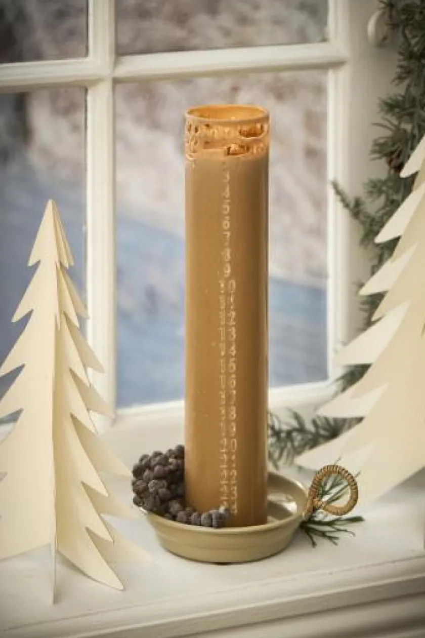 Ib Laursen Kalenderlys 1–24 præget tal fra> Kalenderlys & Julelysestager|Adventsstager