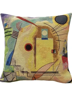 Poulin Design Kandinsky Jaune-Rouge-Bleu Extrait 2 pude fra> Puder Og Plaider|Puder