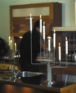 Piet Hein Karlsvognen Table Lysestage, mørk blå fra><noscript><img width=