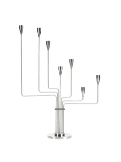 Piet Hein Karlsvognen Table Lysestage, gul fra> Lysestager