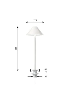 Louis Poulsen Keglen Bordlampe fra><noscript><img width=