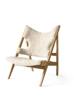 Audo Copenhagen Knitting Lounge Chair, Sheepskin fra> Loungestole|Lænestole
