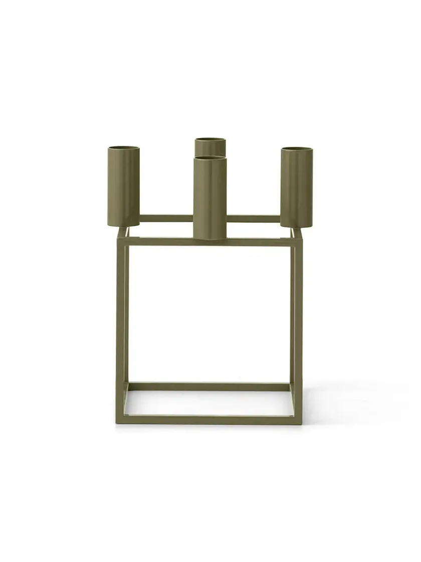 Audo Copenhagen Kubus 4 Lysestage, bruneret kobber fra> Adventsstager|Lysestager
