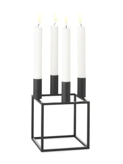 Audo Copenhagen Kubus 4 Lysestage, bruneret kobber fra><noscript><img width=