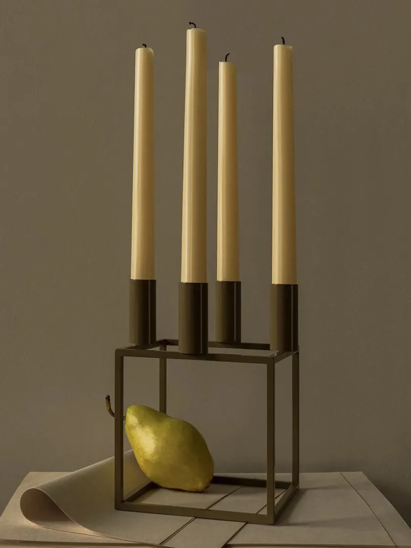 Audo Copenhagen Kubus 4 Lysestage, ivory fra> Adventsstager|Lysestager