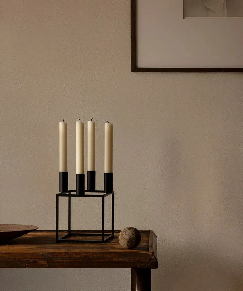 Audo Copenhagen Kubus 4 Lysestage, ivory fra> Adventsstager|Lysestager