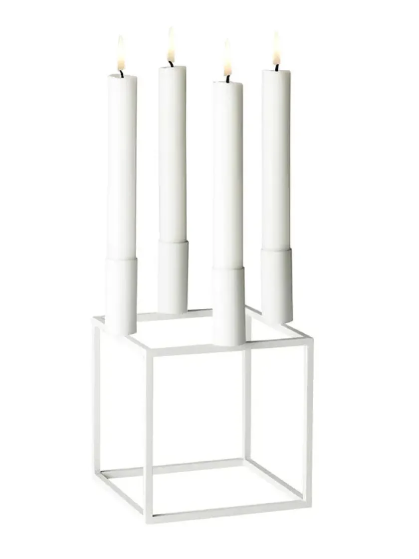 Audo Copenhagen Kubus 4 Lysestage, olive fra> Adventsstager|Lysestager