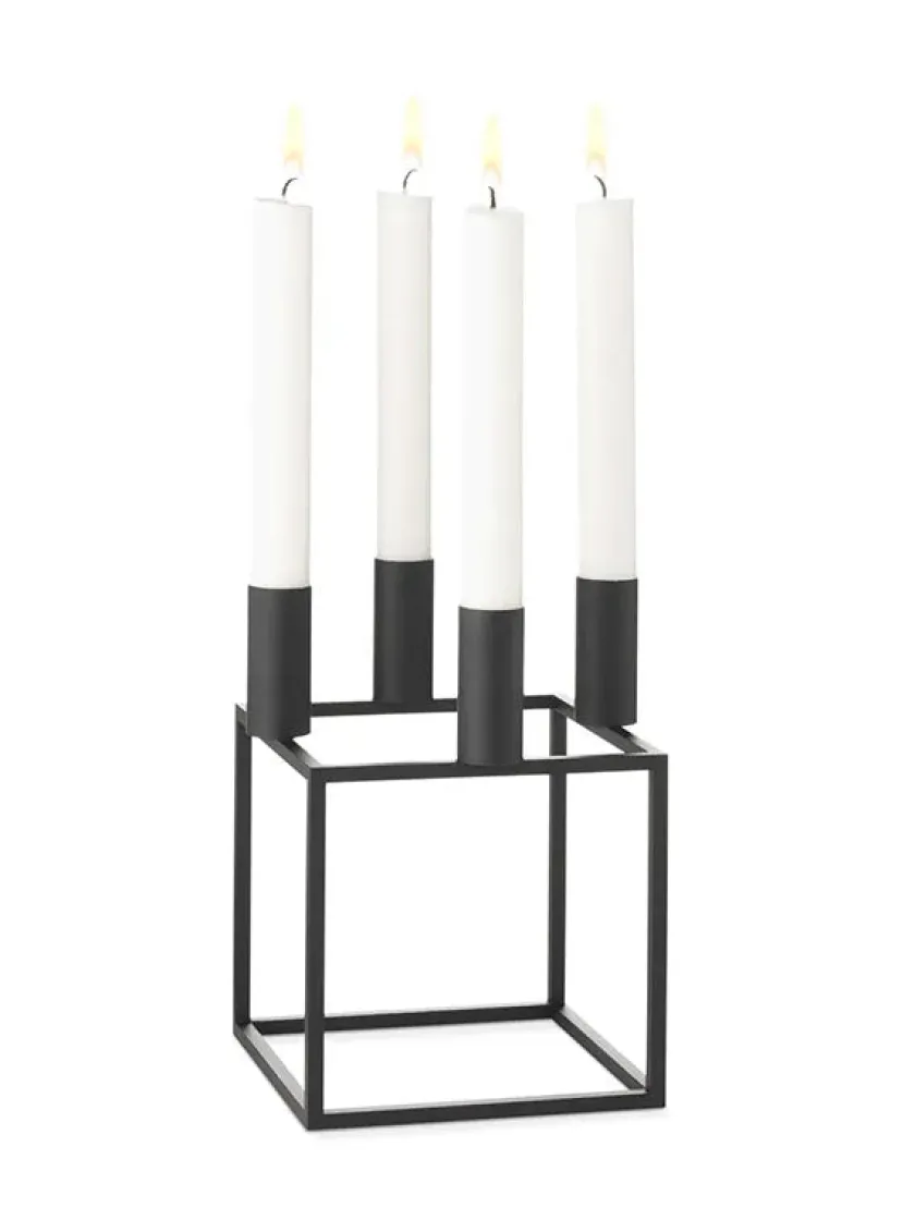Audo Copenhagen Kubus 4 Lysestage, olive fra> Adventsstager|Lysestager