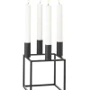 Audo Copenhagen Kubus 4 Lysestage, sort fra> Adventsstager|Lysestager