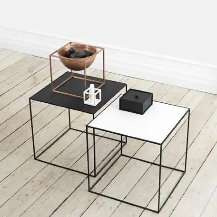 Audo Copenhagen Kubus 1 Lysestage, sort fra> Lysestager