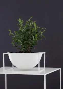 Audo Copenhagen Kubus Bowl Centerpiece Large, hvid fra> Service