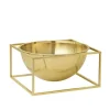 Audo Copenhagen Kubus Bowl Centerpiece Large, guldbelagt fra> Service
