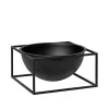Audo Copenhagen Kubus Bowl Centerpiece Large, sort fra> Service