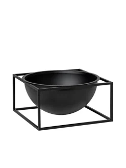 Audo Copenhagen Kubus Bowl Centerpiece Large, sort fra> Service