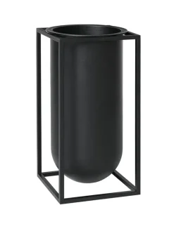 Audo Copenhagen Kubus Vase Lolo, sort fra> Vaser