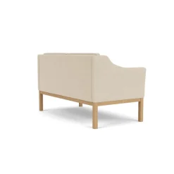 FDB Møbler L45 MK154 2 pers. sofa, beige tekstil af Mogens Koch><noscript><img width=