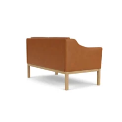 FDB Møbler L45 MK154 2 pers. sofa, cognac læder af Mogens Koch><noscript><img width=