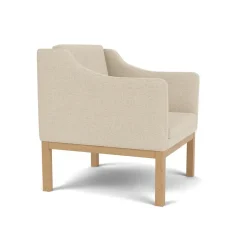 FDB Møbler L46 MK155 lænestol, sort læder af Mogens Koch><noscript><img width=